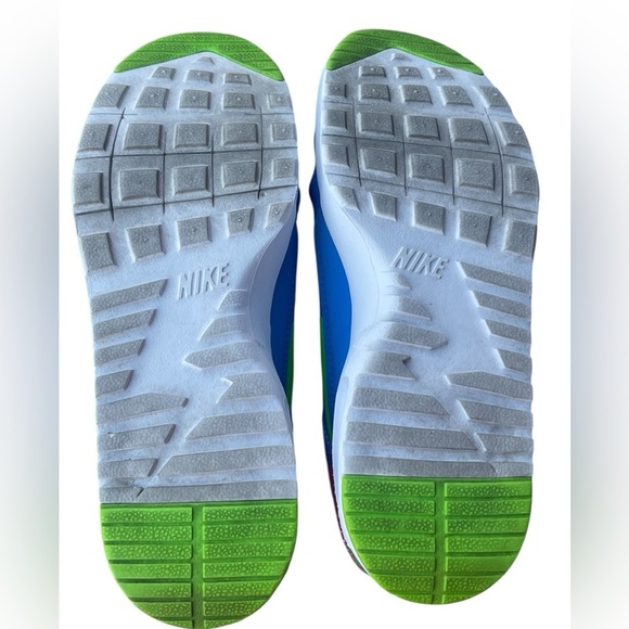 Nike Air Max Thea Print (Kids), Phat Blue/Electric Green-White-Pink Blast 5.5Y - Picture 7 of 10